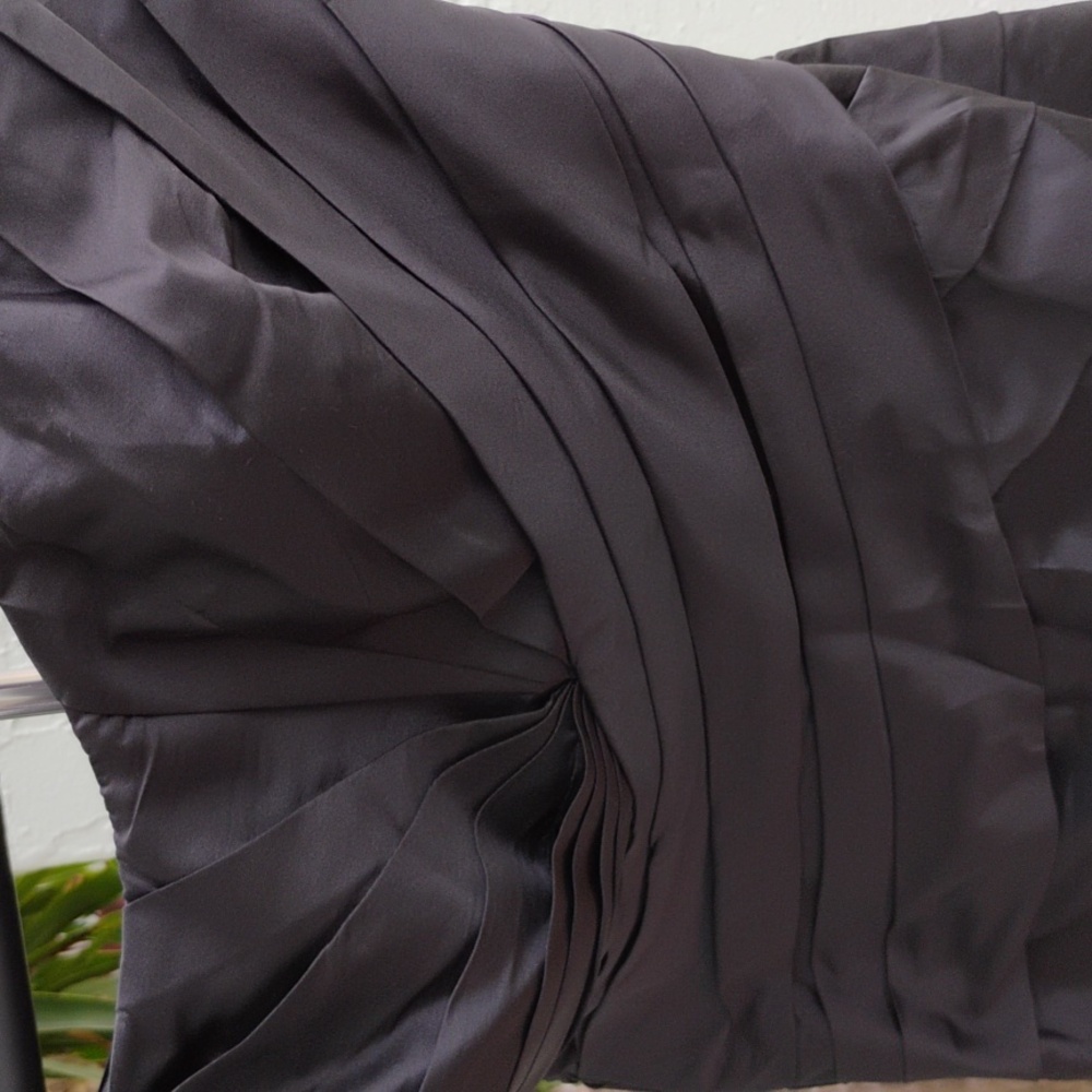 Priscilla of Boston Black Strapless Evening Dress size 14 PROM /wedding/formal - Picture 3 of 9